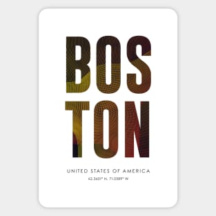 Boston City typography Sticker